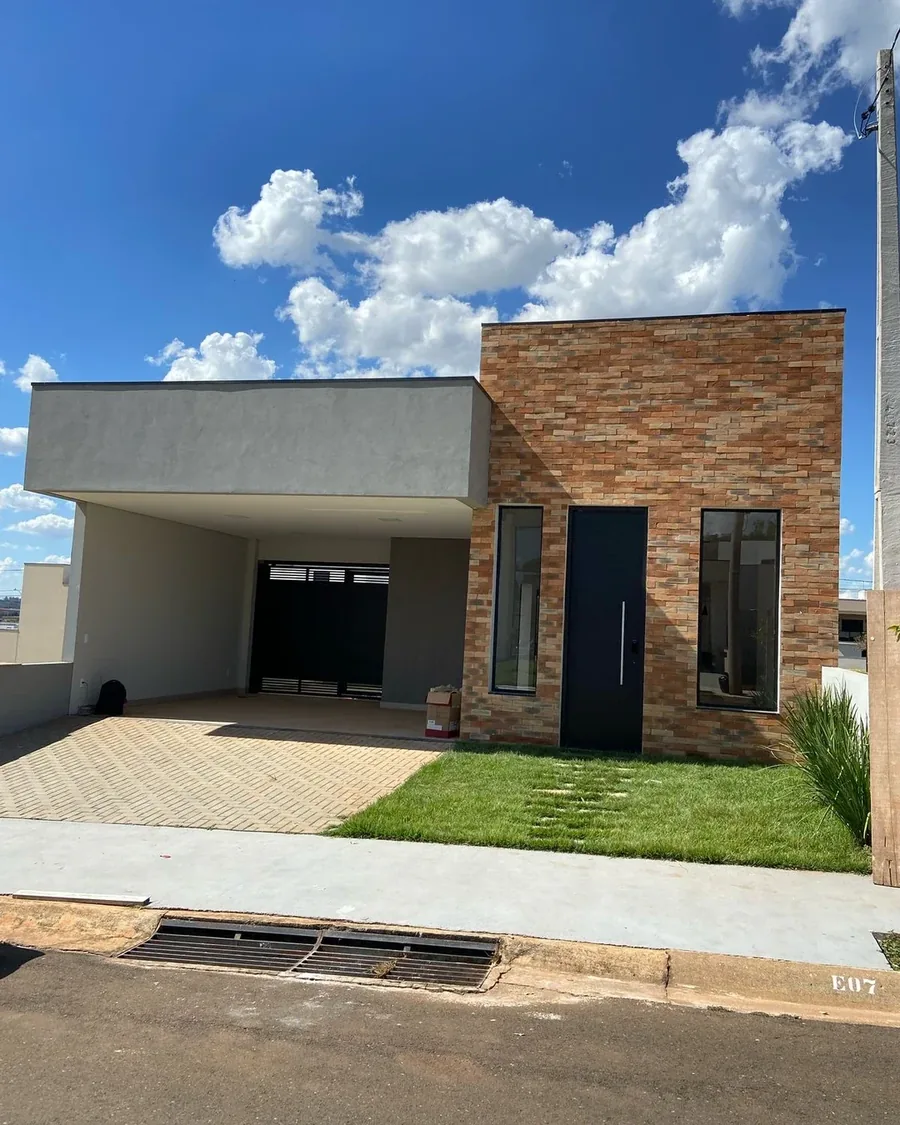 Fachada revestida com Brick Mescla Prime